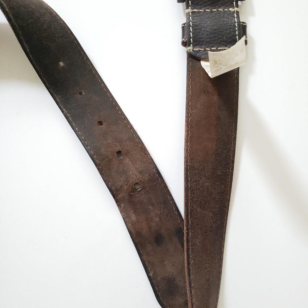 *SOLD HP🎉🎉 Timberland Leather Belt 34 - Picture 4 of 6